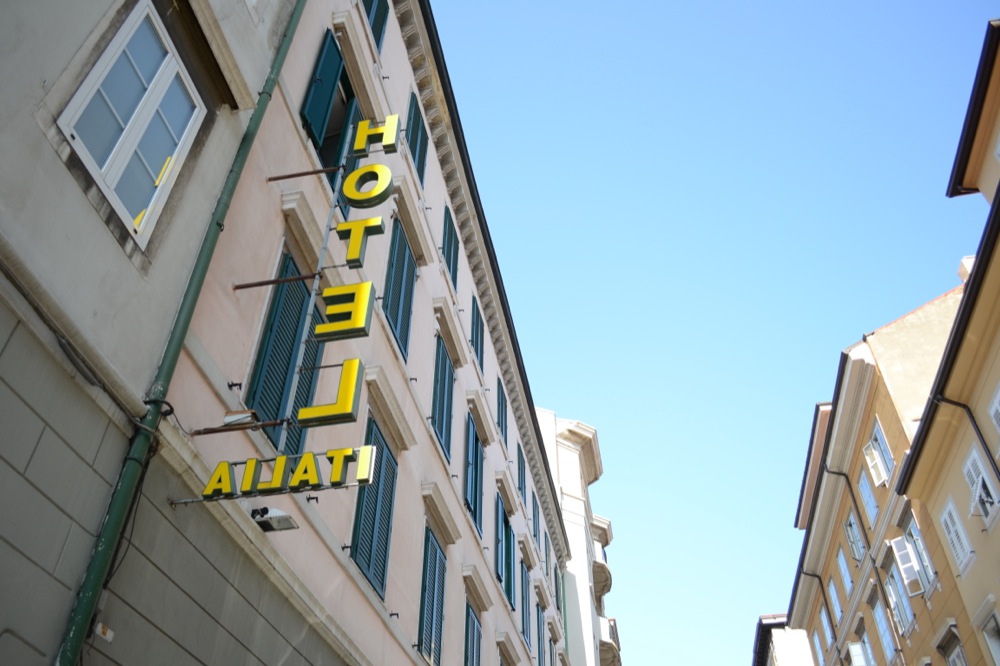 Aussenfassade Hotel Italia in Triest